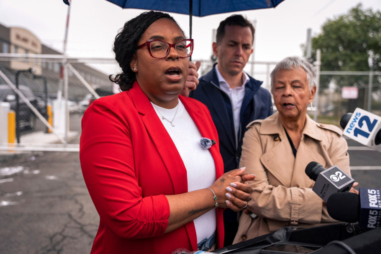 Immigration Protest Mayor Arrested Rep. LaMonica McIver politics political politician