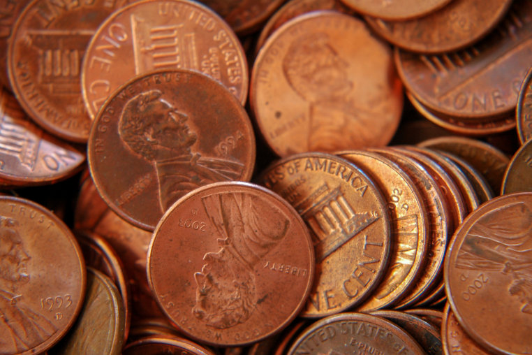 Pennies.