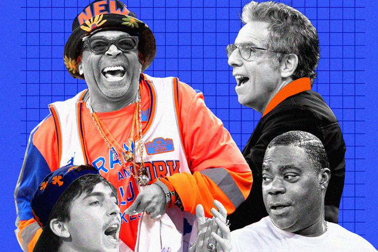Photo collage of Spike Lee, Ben Stiller, Timothee Chalamet, and Tracy Morgan 