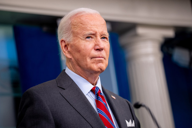 Joe Biden during a news conference