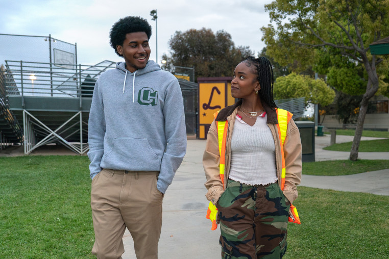 Michael Cooper Jr. as Justin Edwards and Lovie Simone as Keisha Clark "Forever."