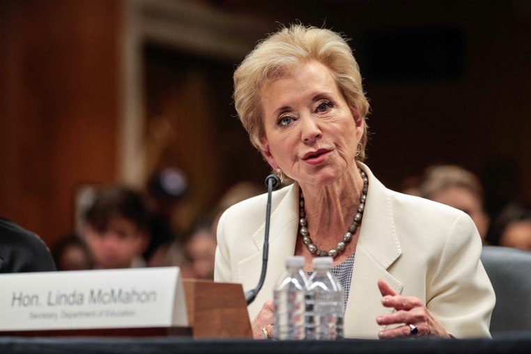 Image: Education Secretary Linda McMahon Testifies In Senate Hearing On 2026 Budget