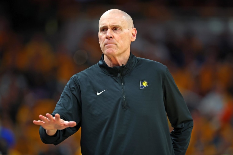 Indiana Pacers head coach Rick Carlisle during a game against the New York Knicks on May 25, 2025. 