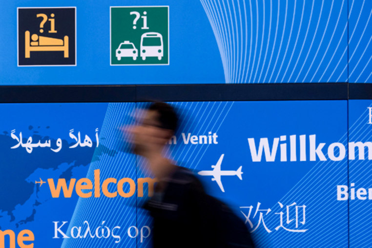 Ali Velshi; arrivals at JFK.