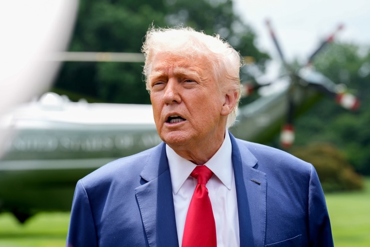 President Trump Returns To White House From Maryland