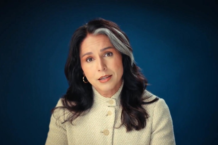 Director of National Intelligence Tulsi Gabbard warns of the threat nuclear weapons in a video she posted on social media.