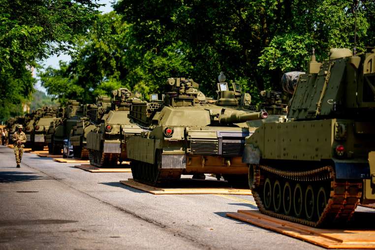 Washington D.C. Prepares To Host Military Parade To Mark Army's 250th Anniversary