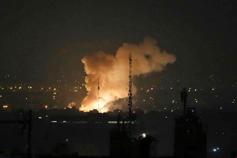 Smoke rises after an explosion in Tehran, Iran, Friday, June 13, 2025, as Israel attacked Iran's capital.