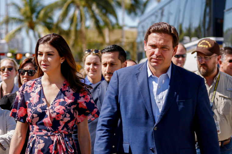 Gov. Ron DeSantis and his wife, Casey.