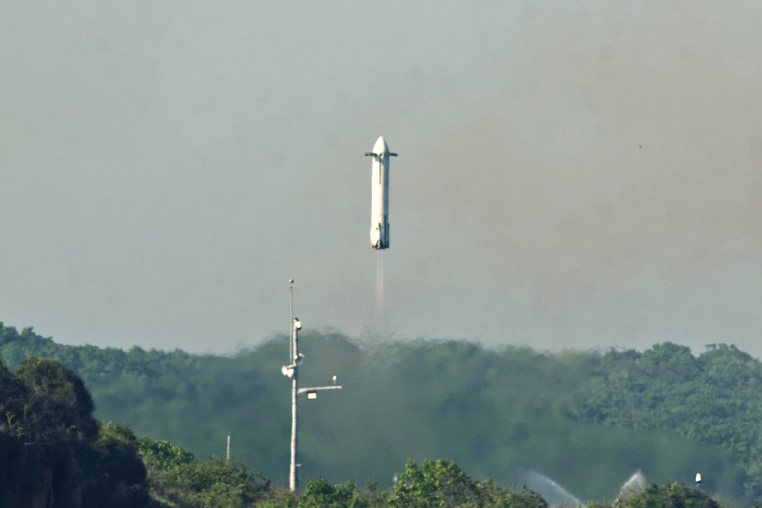 Experimental reusable rocket launch by Honda on June 17, 2025.