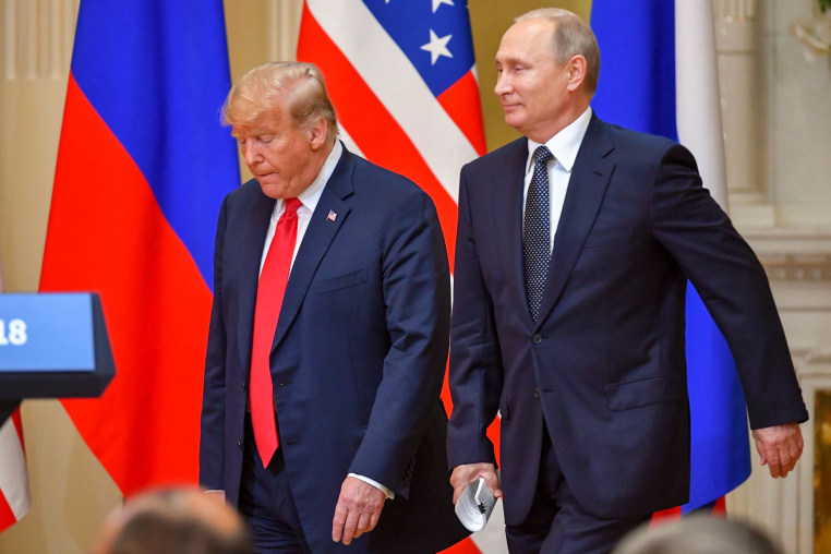 President Donald Trump and Russia's President Vladimir Putin 