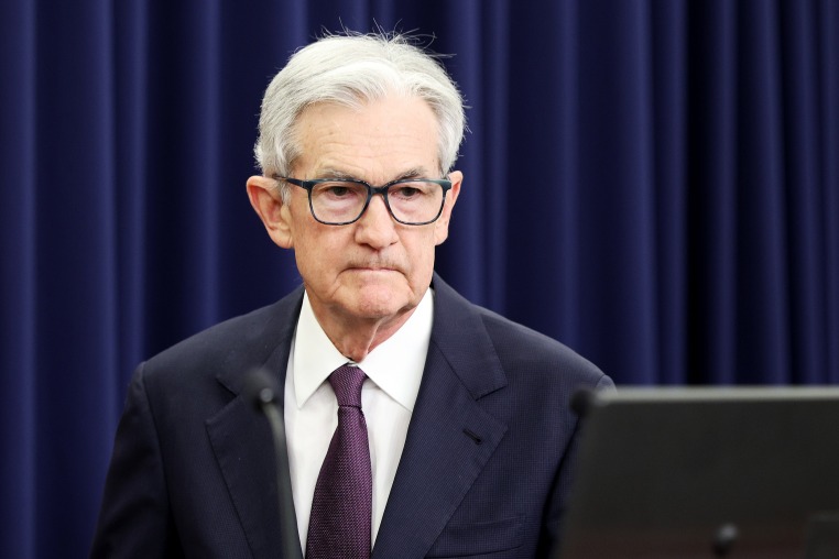 Image: Federal Reserve Chair Powell Holds Press Conference On Interest Rates