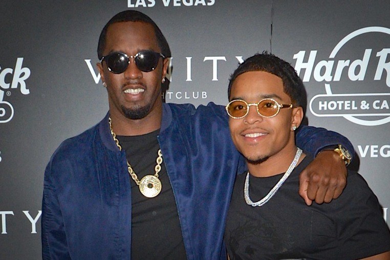 Sean Combs his son Justin Combs in 2017.