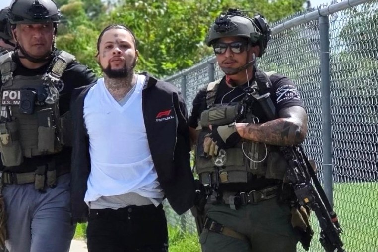 Antoine Massey is taken into custody at a residence in New Orleans, on June 27, 2025.