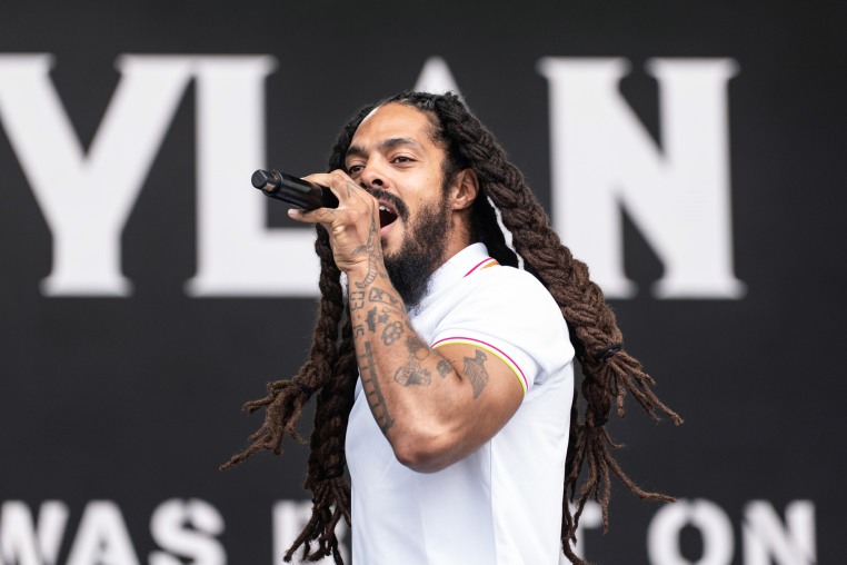 Bob Vylan performs onstage