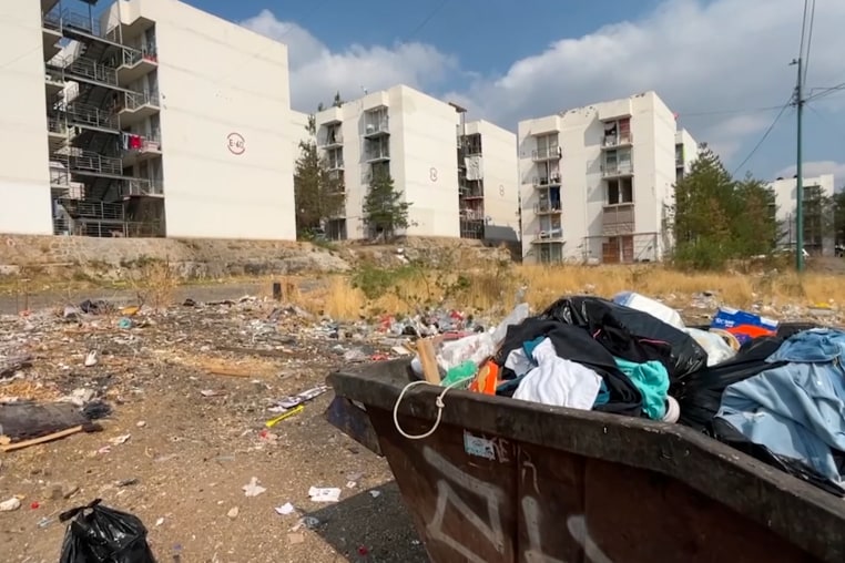 Un complejo habitacional tomado por los grupos delictivos en León, Guanajuato.