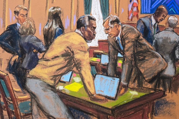 Sean "Diddy" Combs attends trial in New York federal court