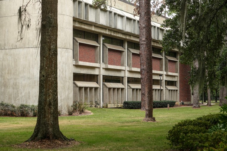 After Preston Damsky, a law student, posted on X that Jews must be "abolished by any means necessary," the university suspended him, barred him from campus and stepped up police patrols around the law school.  (Jacob M. Langston/The New York Times)