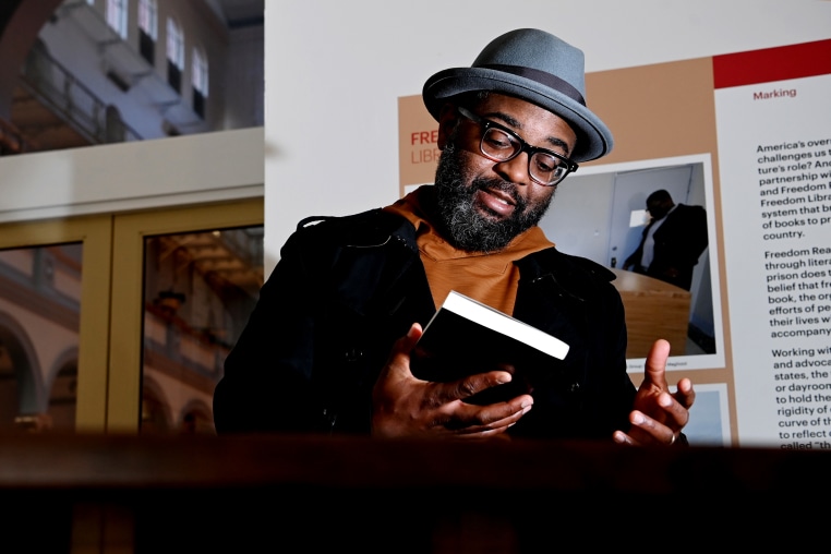 Reginald Betts of Freedom Reads  at the National Building Museum on March 03, 2022 in Washington, DC.