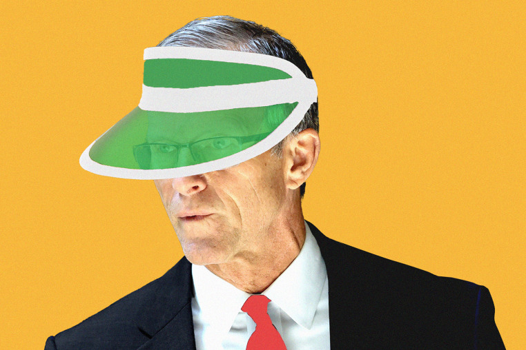 Photo illustration of John Thune
