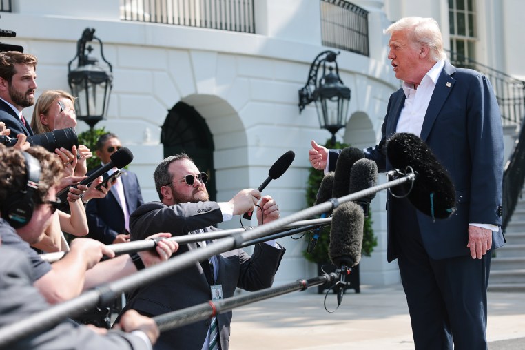 Donald Trump answers questions