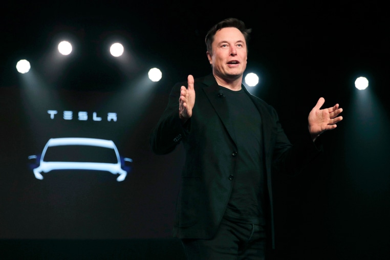 Elon Musk model y unveil unveiling