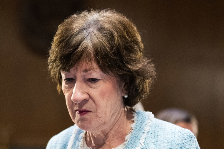Sen. Susan Collins, R-Maine, at the  Capitol.