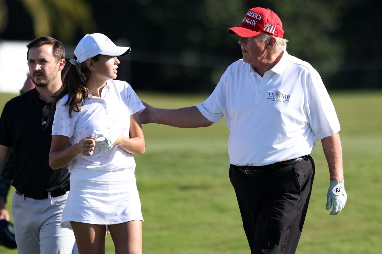 FL: LIV Golf Invitational - Miami - Pro-Am kai trump donald trump