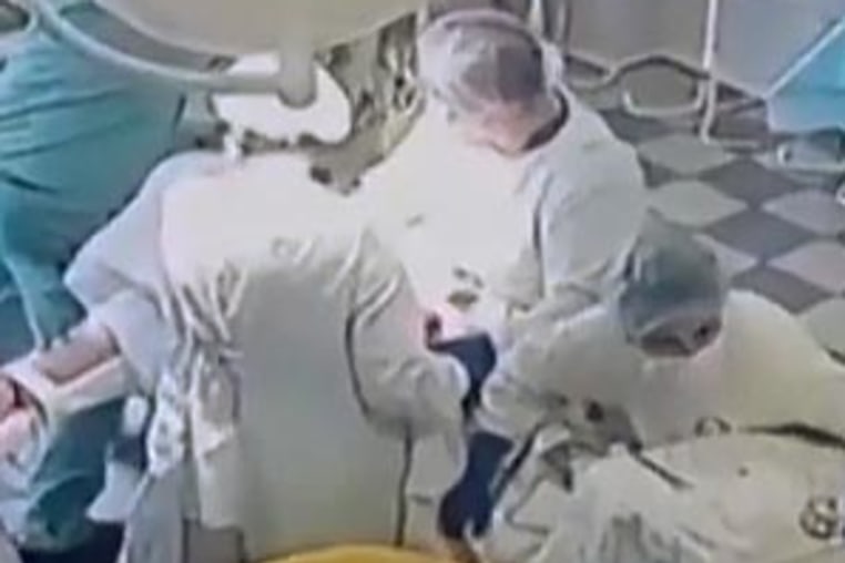 Russian medics conduct surgery amid powerful earthquake