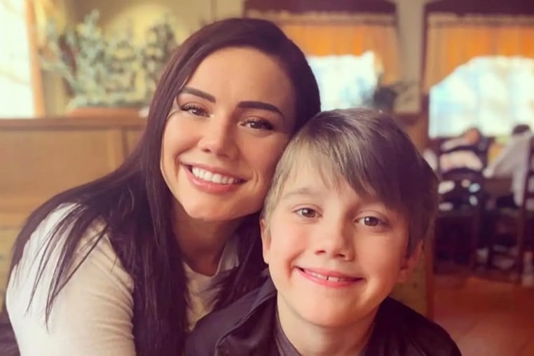 Whitney Purvis with her son