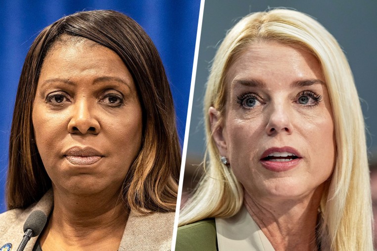 Letitia James; Pam Bondi.
