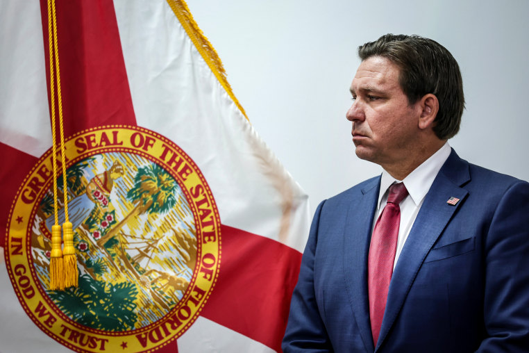 Florida Governor Ron DeSantis Holds A News Conference In Miami