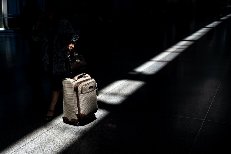 Traveler at airport.