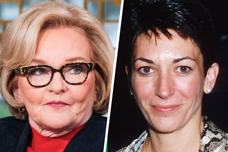 Side by side of Claire McCaskill and Ghislaine Maxwell.