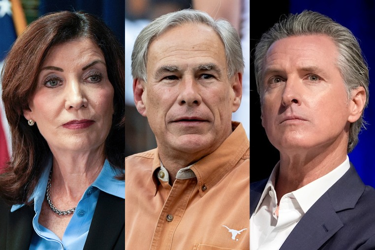 Kathy Hochul, Greg Abbott, Gavin Newsom