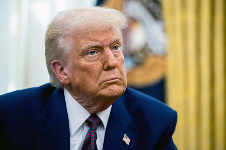 President Donald Trump in the Oval Office