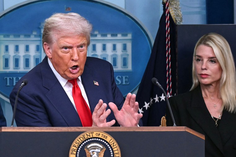 Image: donald trump pam bondi politics political politician pete hegseth