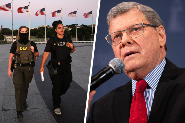 Federal agents and Charlie Sykes.