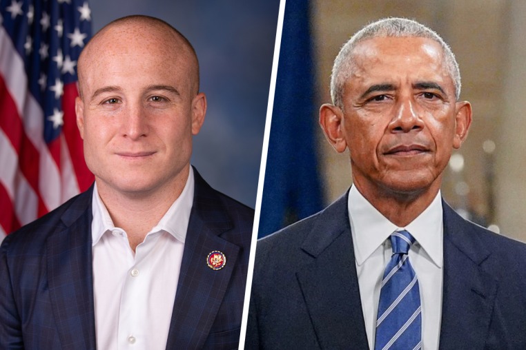 Side by side of Max Rose and Barack Obama.