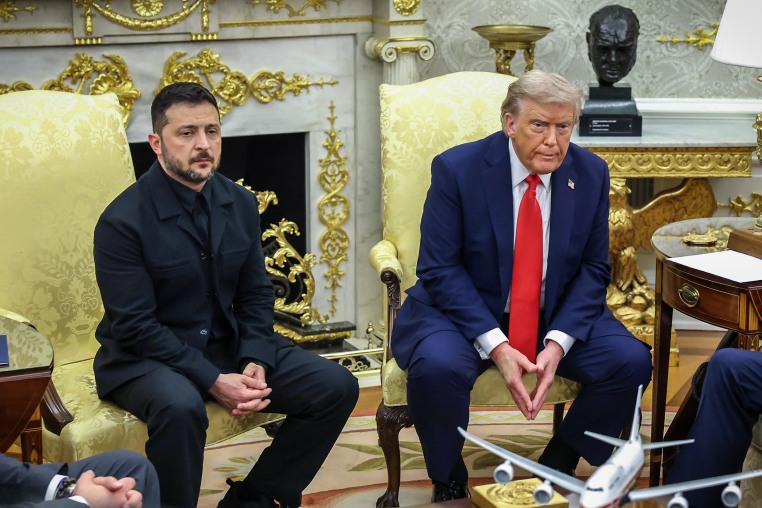 Image: European Leaders Join Ukrainian President Zelensky For White House Meeting With Trump