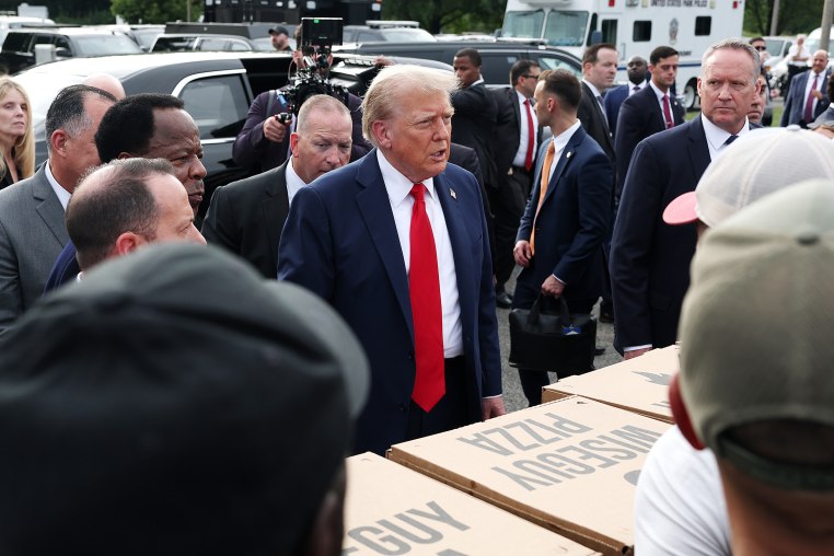President Trump Visits Law Enforcement And National Guard During D.C. Crime Crackdown