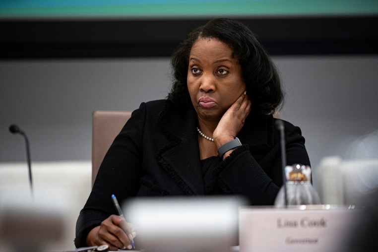 Federal Reserve Governor Lisa Cook.