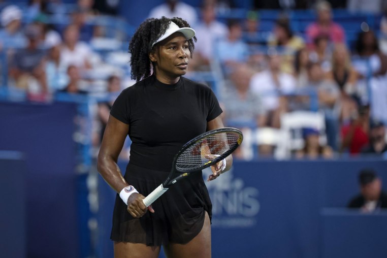Venus Williams at the Citi Open tennis tournament on July 24, 2025 in Washington, D.C. 