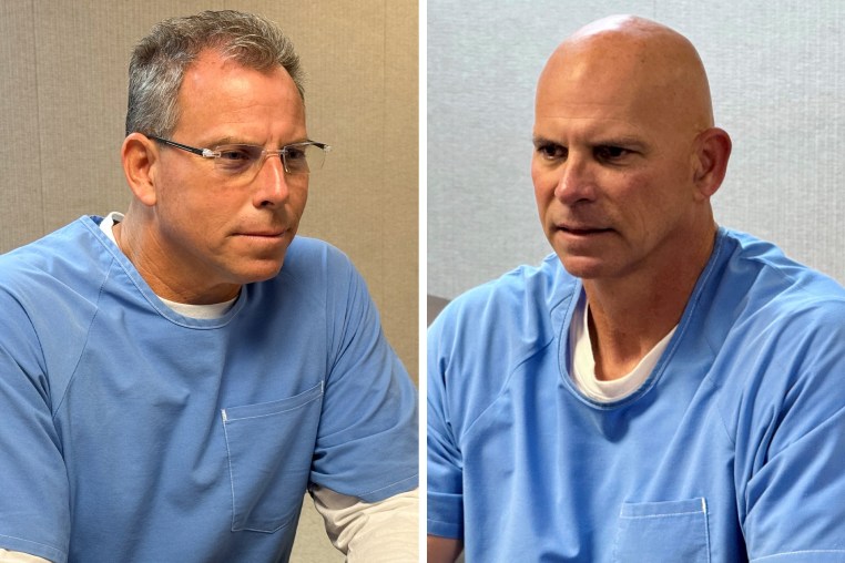 Erik and Lyle Menendez at their parole board appearances last week.