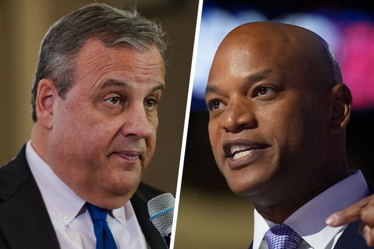 Chris Christie and Gov. Wes Moore. 