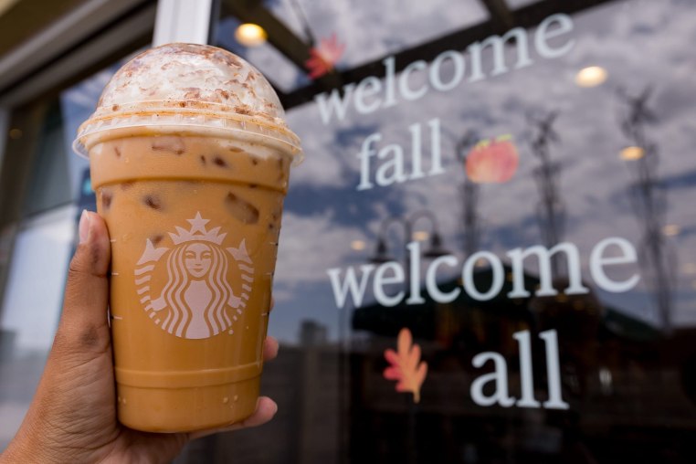 A pumpkin spice latte is be prepared on Friday, Aug. 23, 2024, as it returned to Starbucks for its fall menu.