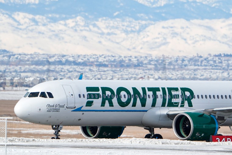 A Frontier Airlines plane