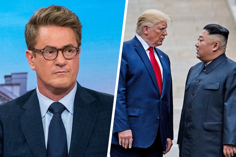 Joe Scarborough; Donald Trump and Kim Jong Un in 2019.