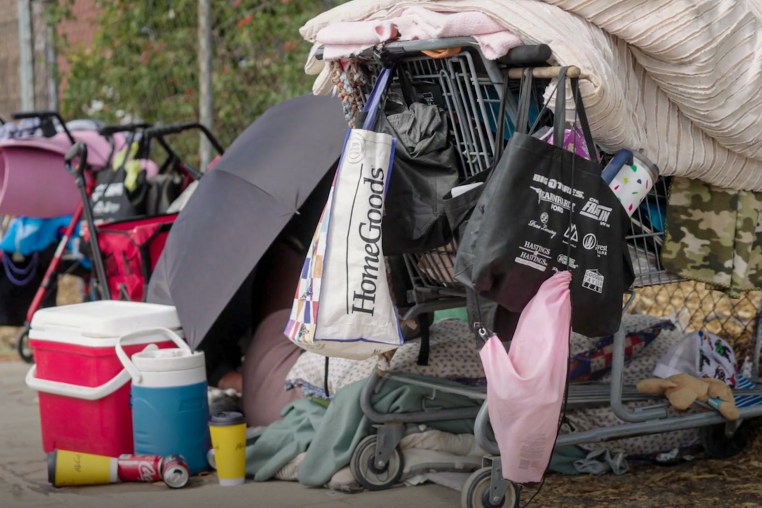 Objects of person facing homelessness.