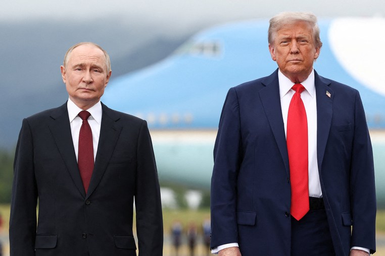 U.S. President Trump meets with Russian President Putin in Alaska